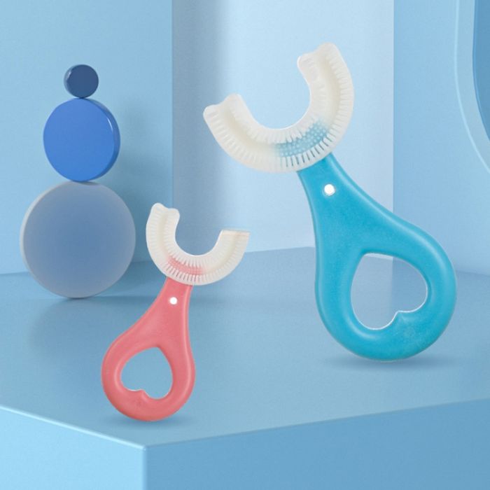 2 pice U-Shaped Toothbrush for Children